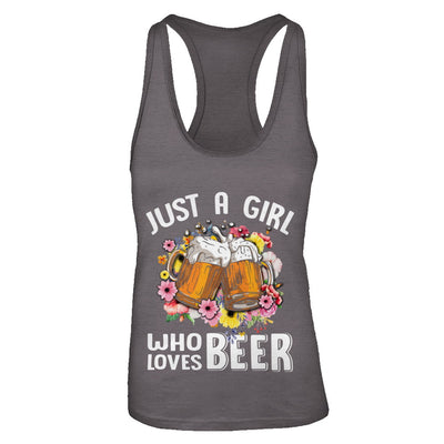 Just A Woman Who Loves Beer T-Shirt & Tank Top | Teecentury.com