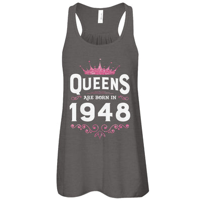 Queens Are Born In 1948 Birthday Gift T-Shirt & Tank Top | Teecentury.com