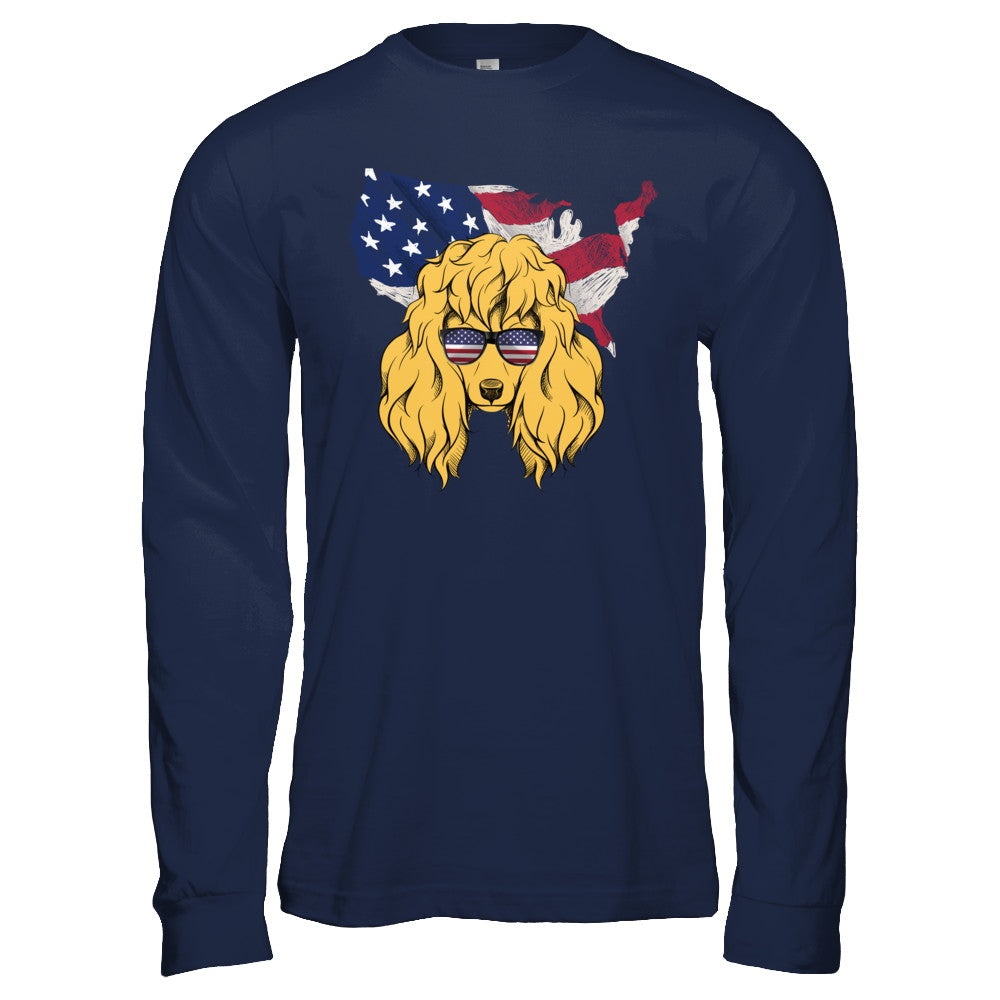 Funny Patriot Poodle Dog 4Th Of July American Flag T-Shirt & Hoodie | Teecentury.com