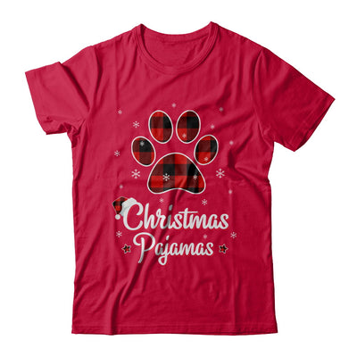 Buffalo Plaid Christmas Pajamas Dog Cat Hat Santa T-Shirt & Sweatshirt | Teecentury.com