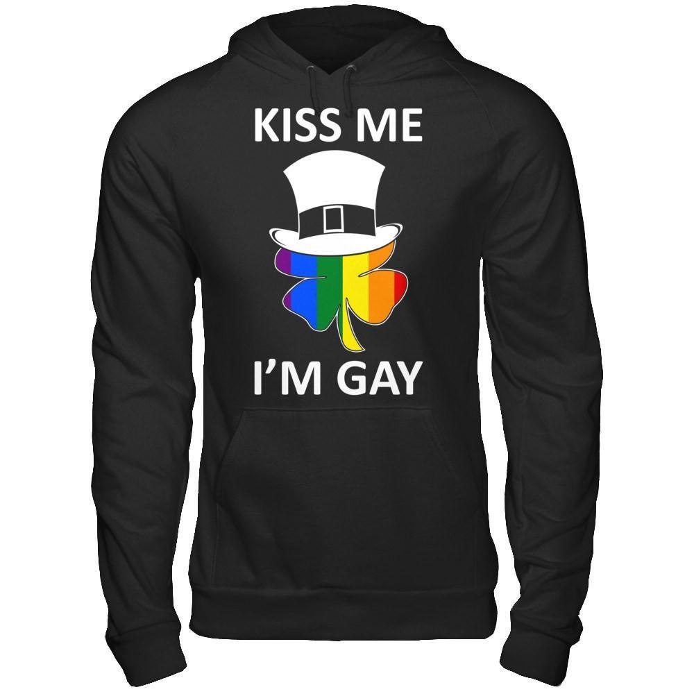 Kiss Me I'm Gay Lgbt St Patrick's Day T-Shirt & Hoodie | Teecentury.com