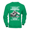 I Asked God For A Best Friend He Sent Me My Granddaughter T-Shirt & Hoodie | Teecentury.com