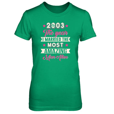 2003 The Year I Married The Most Amazing Man Alive T-Shirt & Tank Top | Teecentury.com