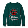 Buffalo Plaid Christmas Pajamas Dog Cat Hat Santa T-Shirt & Sweatshirt | Teecentury.com