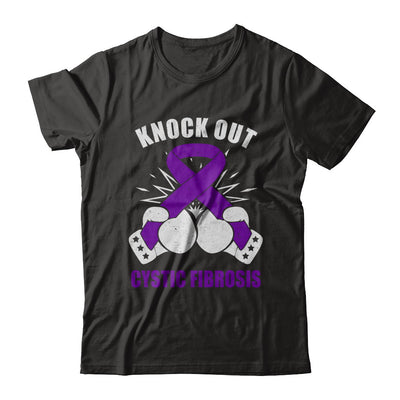 Boxing Knock Out Cystic Fibrosis Awareness Support T-Shirt & Hoodie | Teecentury.com