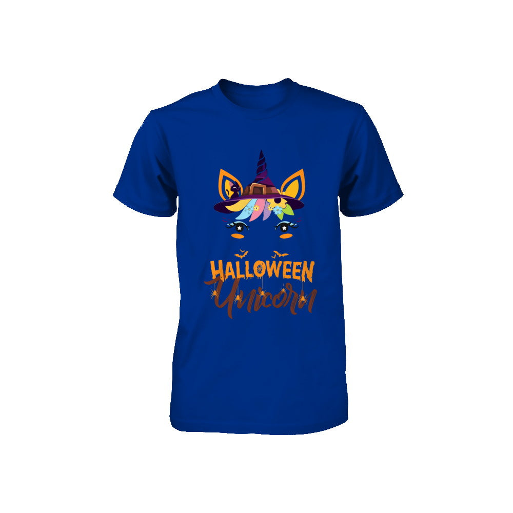 Halloween Costume Unicorn Witch Bats Youth Youth Shirt | Teecentury.com
