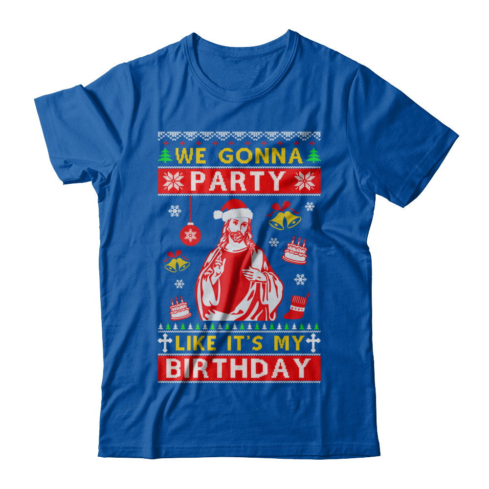 Party like it's my birthday christmas sweater best sale