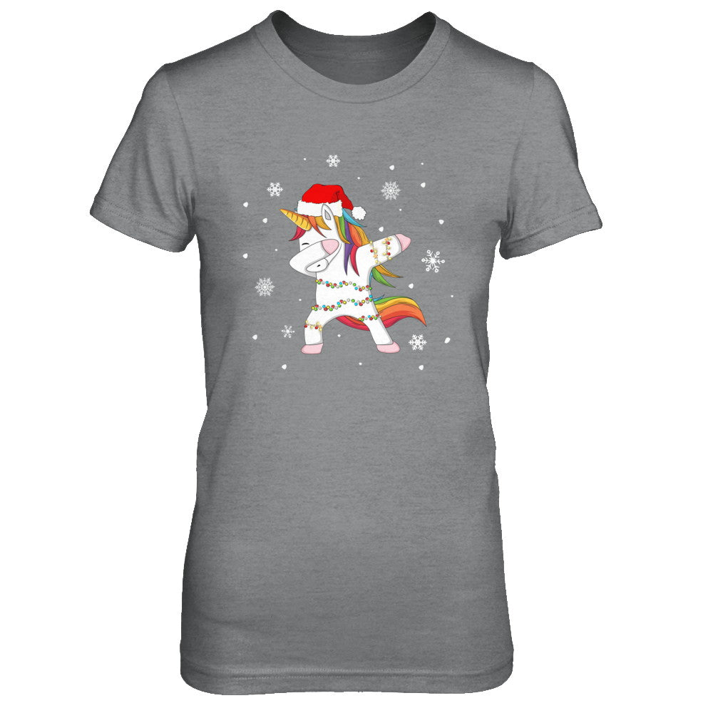 Dabbing Unicorn Ugly Christmas Sweater Girls T-Shirt & Sweatshirt | Teecentury.com