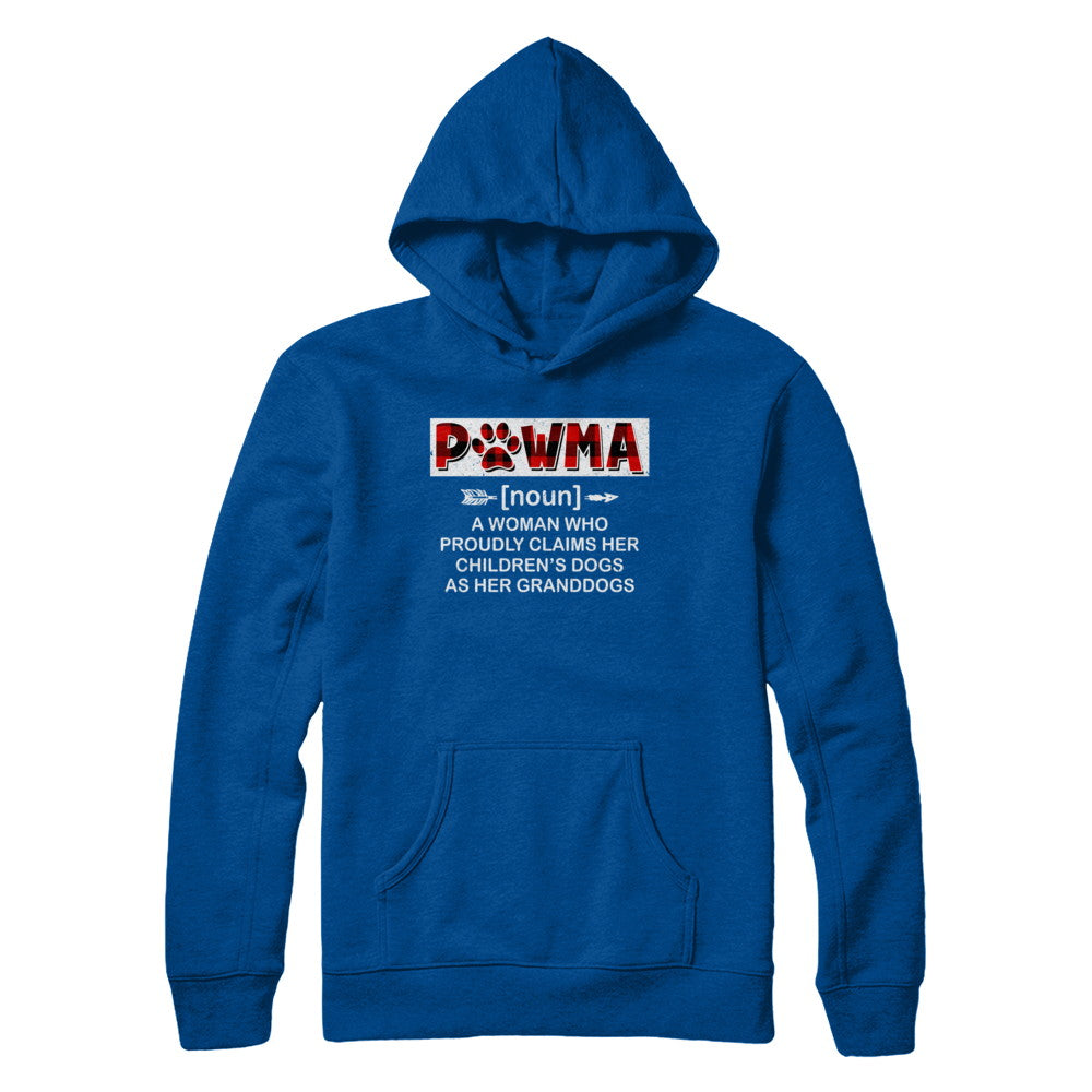 Pawma Buffalo Plaid Mom Proudly Claims Her Children's Dogs T-Shirt & Hoodie | Teecentury.com