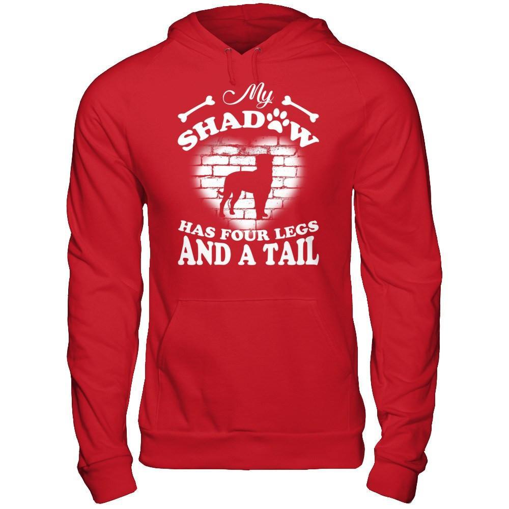 My Shadow Has Four Legs And A Tail Dog Lovers T-Shirt & Hoodie | Teecentury.com