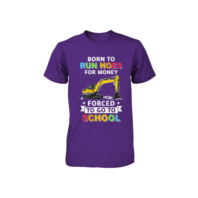 Born To Run Hoes For Money Forced To Go To School Youth Youth Shirt | Teecentury.com