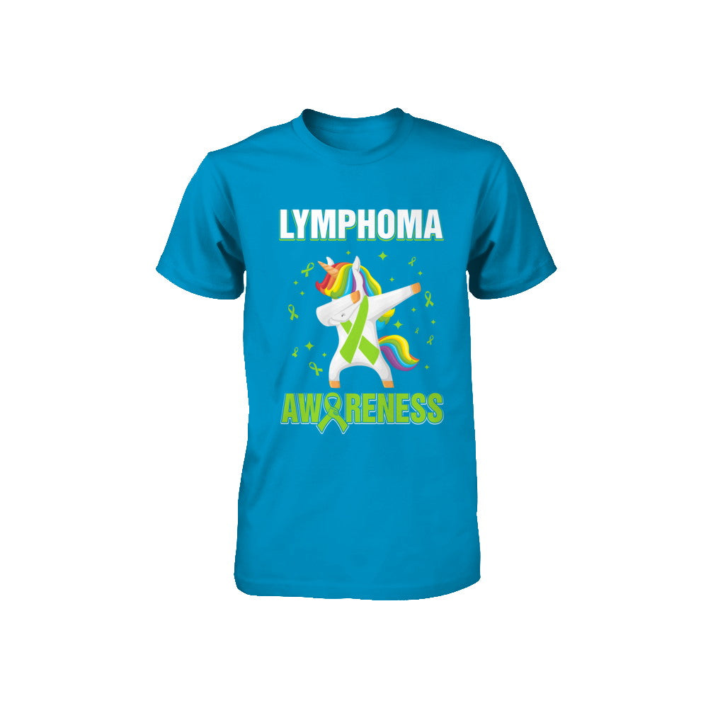 Inspirational Lymphoma Awareness Unicorn Support Youth Youth Shirt | Teecentury.com