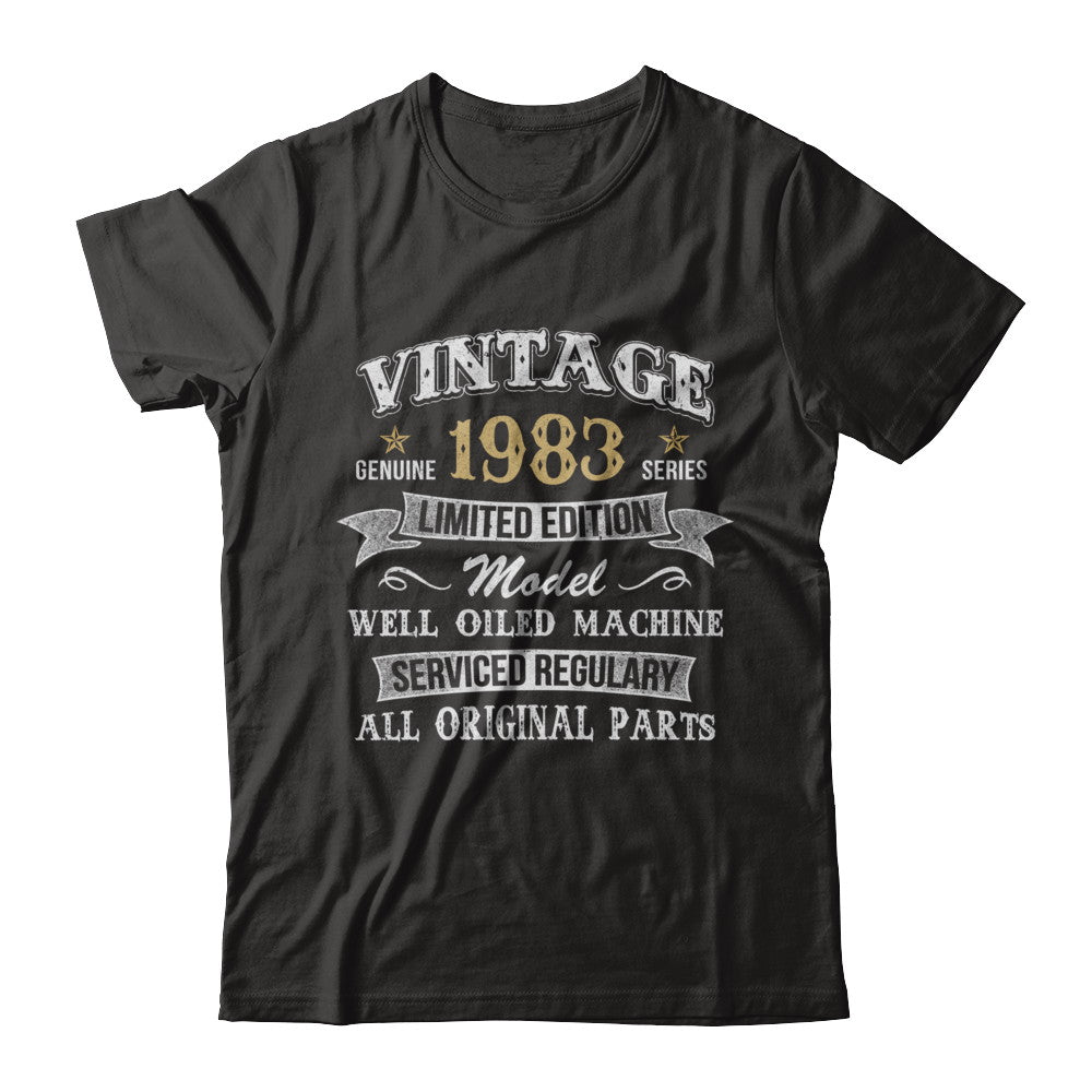 Vintage 39th Birthday Funny 1983 All Original Parts T-Shirt & Hoodie | Teecentury.com