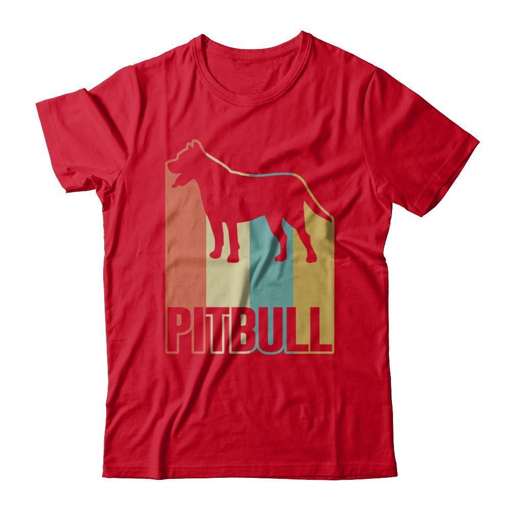 Classic Vintage Retro Style Pitbull Dog T-Shirt & Hoodie | Teecentury.com