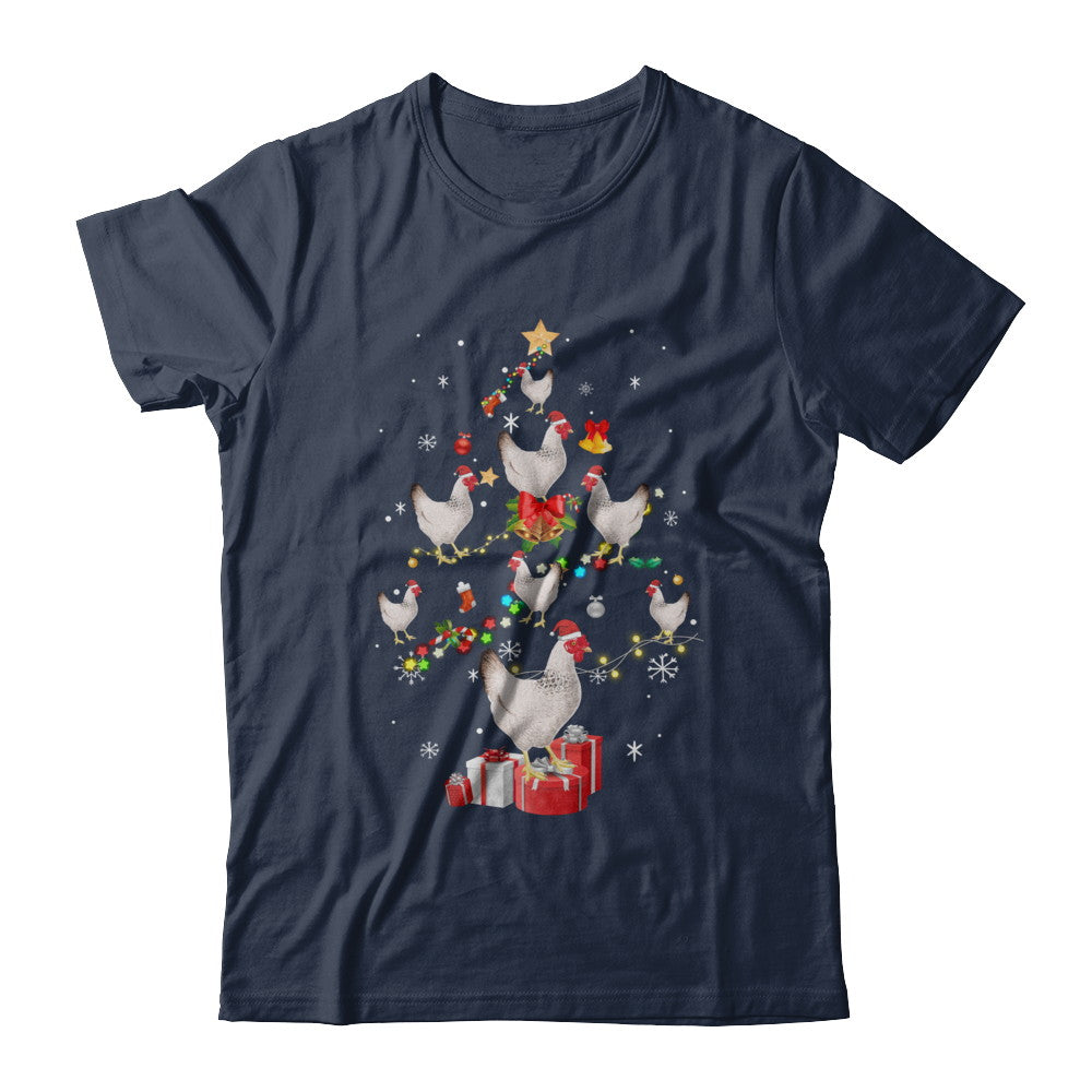 Farmer Chicken Christmas Tree Decor Xmas Gift T-Shirt & Sweatshirt | Teecentury.com