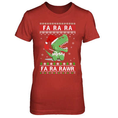 Fa La La Fa Ra Rawr T-Rex Dinosaur Ugly Christmas Sweater T-Shirt & Sweatshirt | Teecentury.com