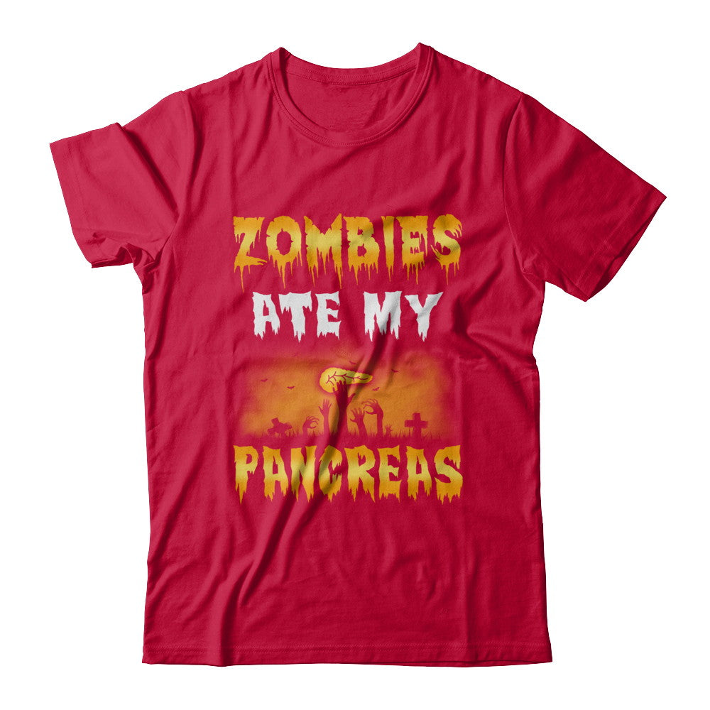 Zombies Ate My Pancreas Halloween Costume T-Shirt & Hoodie | Teecentury.com