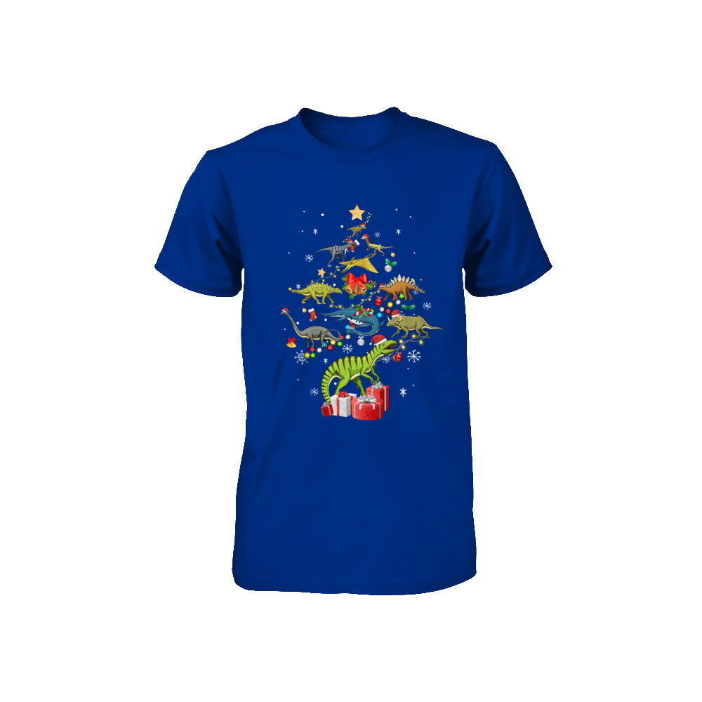 Tree Rex Funny Dinosaur Christmas Tree Kids Gift Youth Youth Shirt | Teecentury.com
