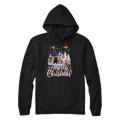 Merry Christmas Cat Women Girls Christmas Gift T-Shirt & Sweatshirt | Teecentury.com