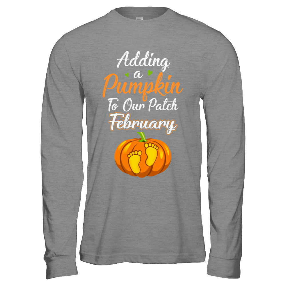 Halloween Pumpkin Pregnancy Mom Due Date In February 2022 T-Shirt & Hoodie | Teecentury.com