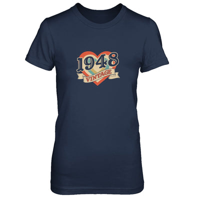 Vintage Retro Classic Heart Made In 1948 T-Shirt & Tank Top | Teecentury.com