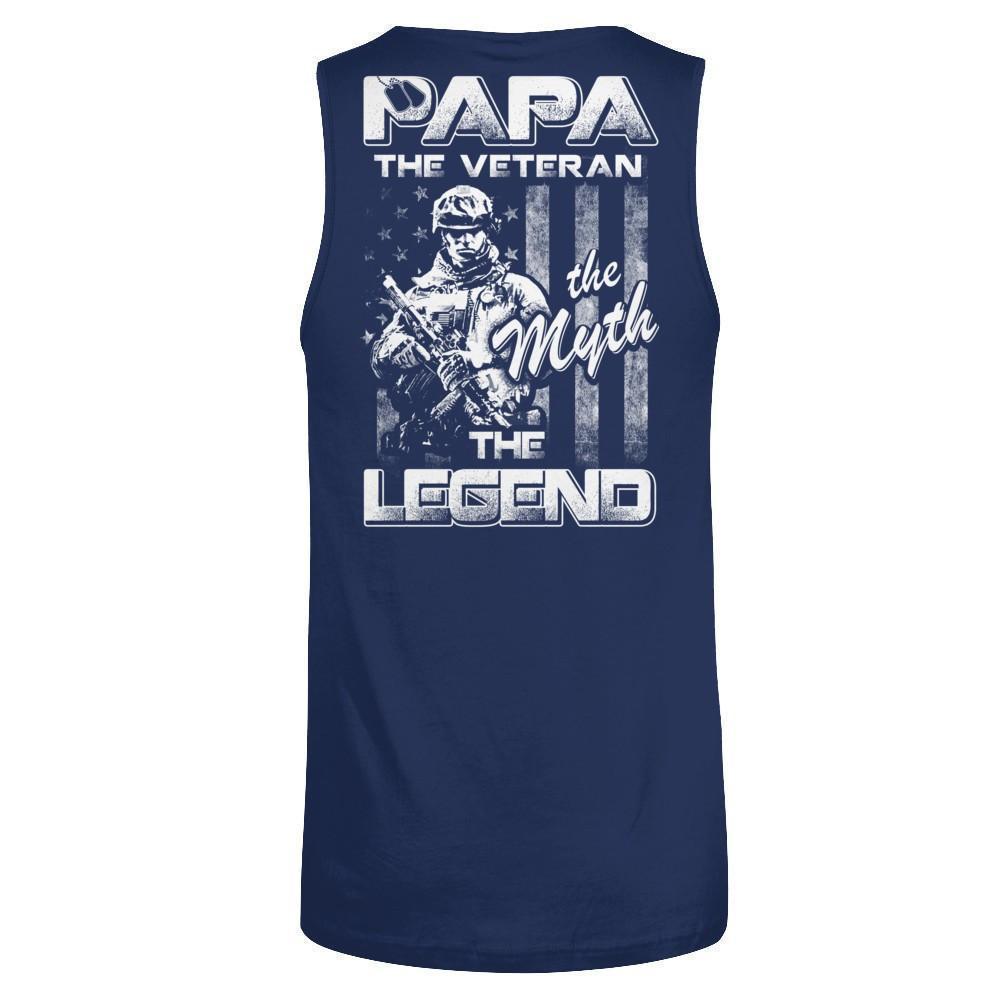 Papa The Veteran The Myth The Legend T-Shirt & Hoodie | Teecentury.com