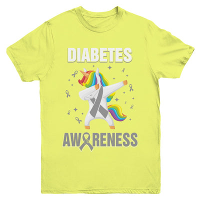 Inspirational Diabetes Awareness Unicorn Support Youth Youth Shirt | Teecentury.com