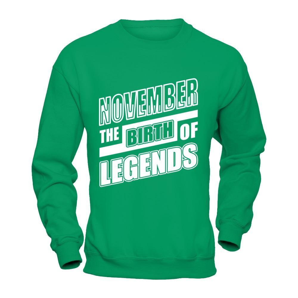 November The Birth Of Legends T-Shirt & Hoodie | Teecentury.com