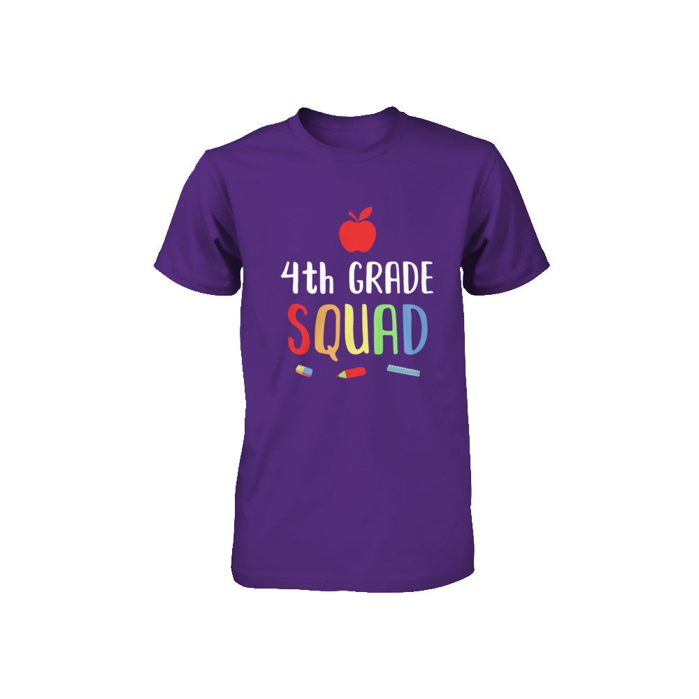 4th Grade Squad Back To School Teacher Fourth Grade Youth Youth Shirt | Teecentury.com