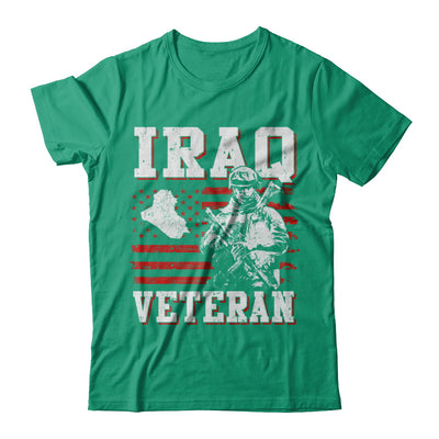 Iraq Veteran America Flag Distressed Vintage T-Shirt & Hoodie | Teecentury.com