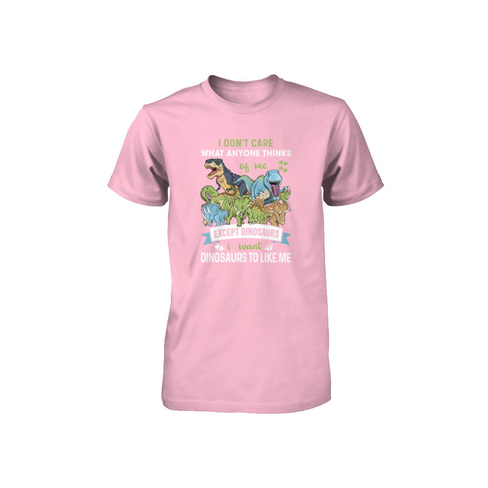 I Don't Care Except Dinosaurs Want Dinosaurs To Like Me Youth Youth Shirt | Teecentury.com
