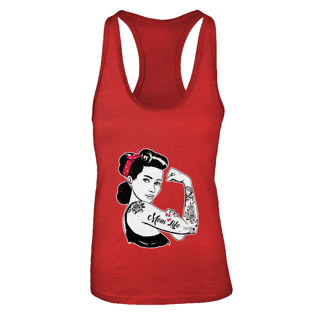Mom Life Tattoos Tattooed Inked Woman T-Shirt & Tank Top | Teecentury.com
