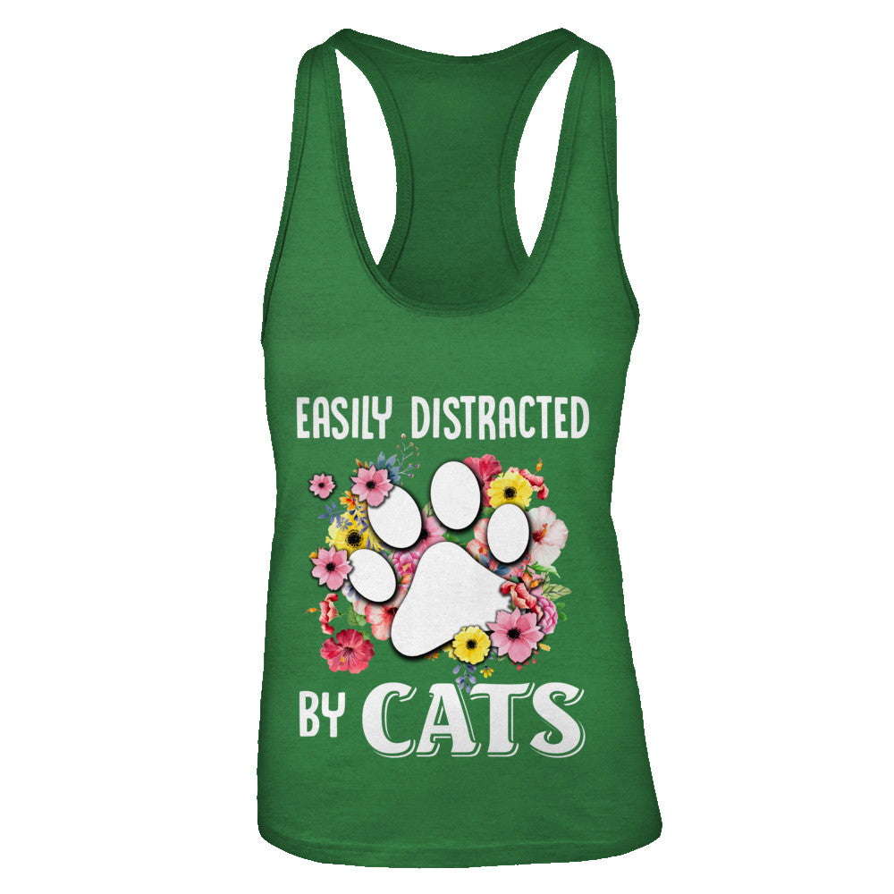 Easily Distracted By Cats T-Shirt & Tank Top | Teecentury.com