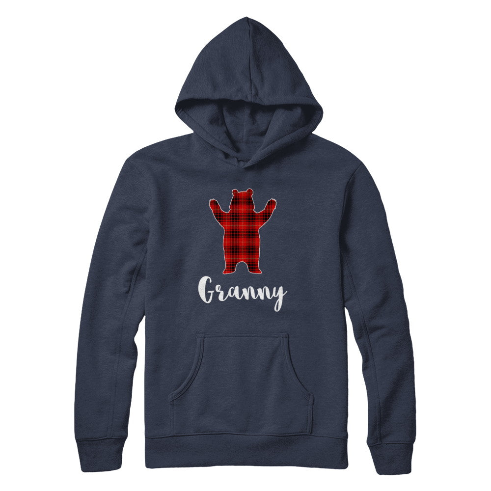 Red Granny Bear Buffalo Plaid Family Christmas Pajamas T-Shirt & Sweatshirt | Teecentury.com