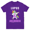 Inspirational Lupus Awareness Unicorn Support Youth Youth Shirt | Teecentury.com