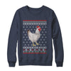 Pajamas Chicken With Santa Hat Ugly Christmas Sweater T-Shirt & Sweatshirt | Teecentury.com