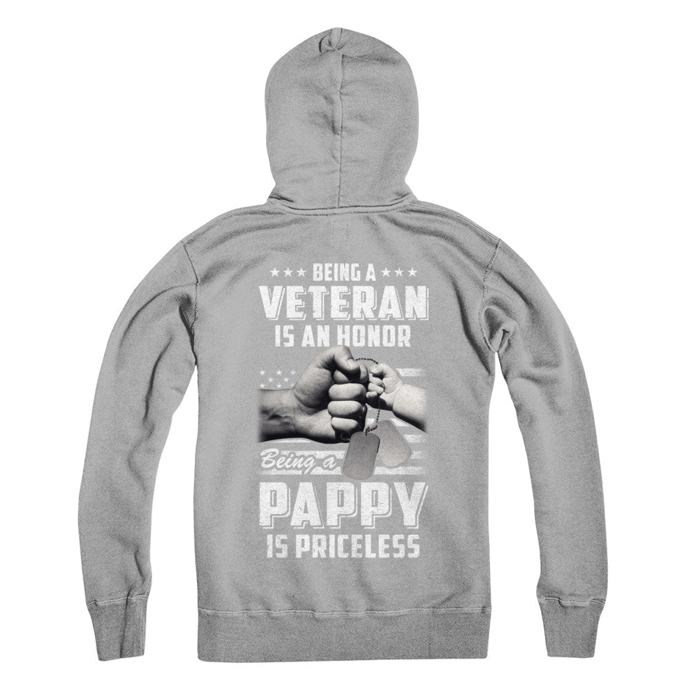 Being A Veteran Is An Honor Being A Pappy Is Priceless T-Shirt & Hoodie | Teecentury.com