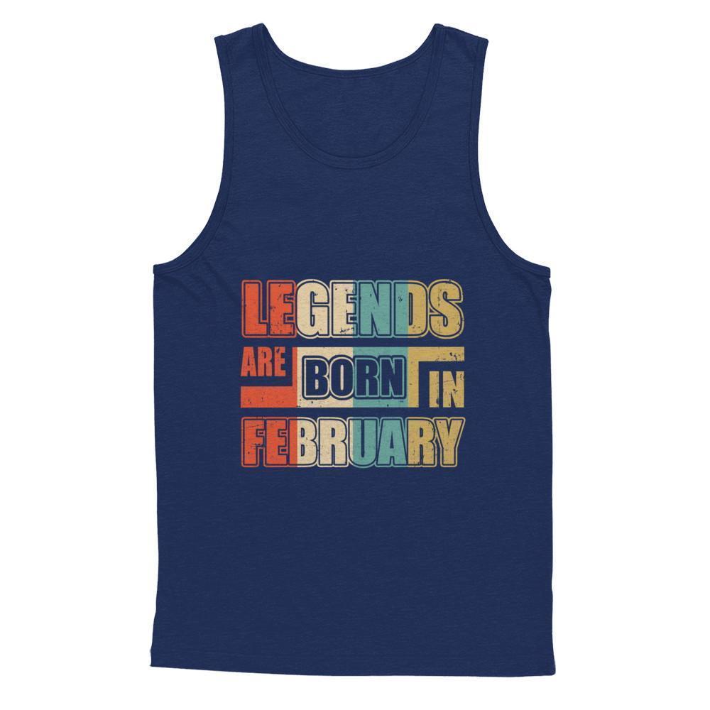 Classic Vintage Legends Are Born In February Birthday T-Shirt & Hoodie | Teecentury.com