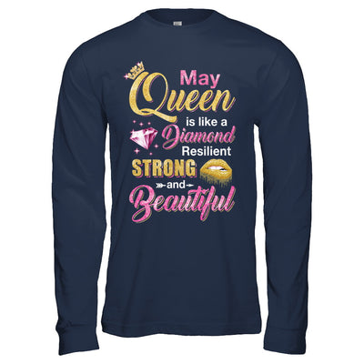 May Girls Queen Is Diamond Strong Beautiful T-Shirt & Hoodie | Teecentury.com