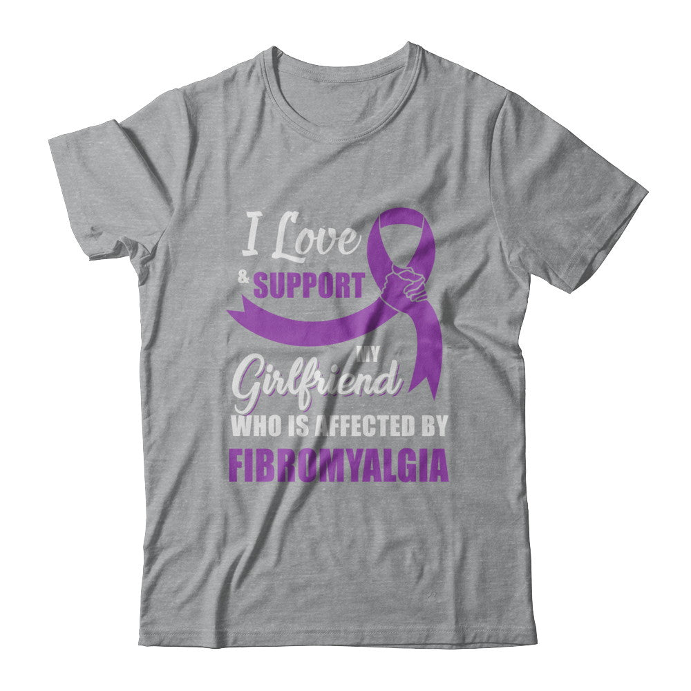 Fibromyalgia Awareness Support Purple Girlfriend Boyfriend T-Shirt & Hoodie | Teecentury.com