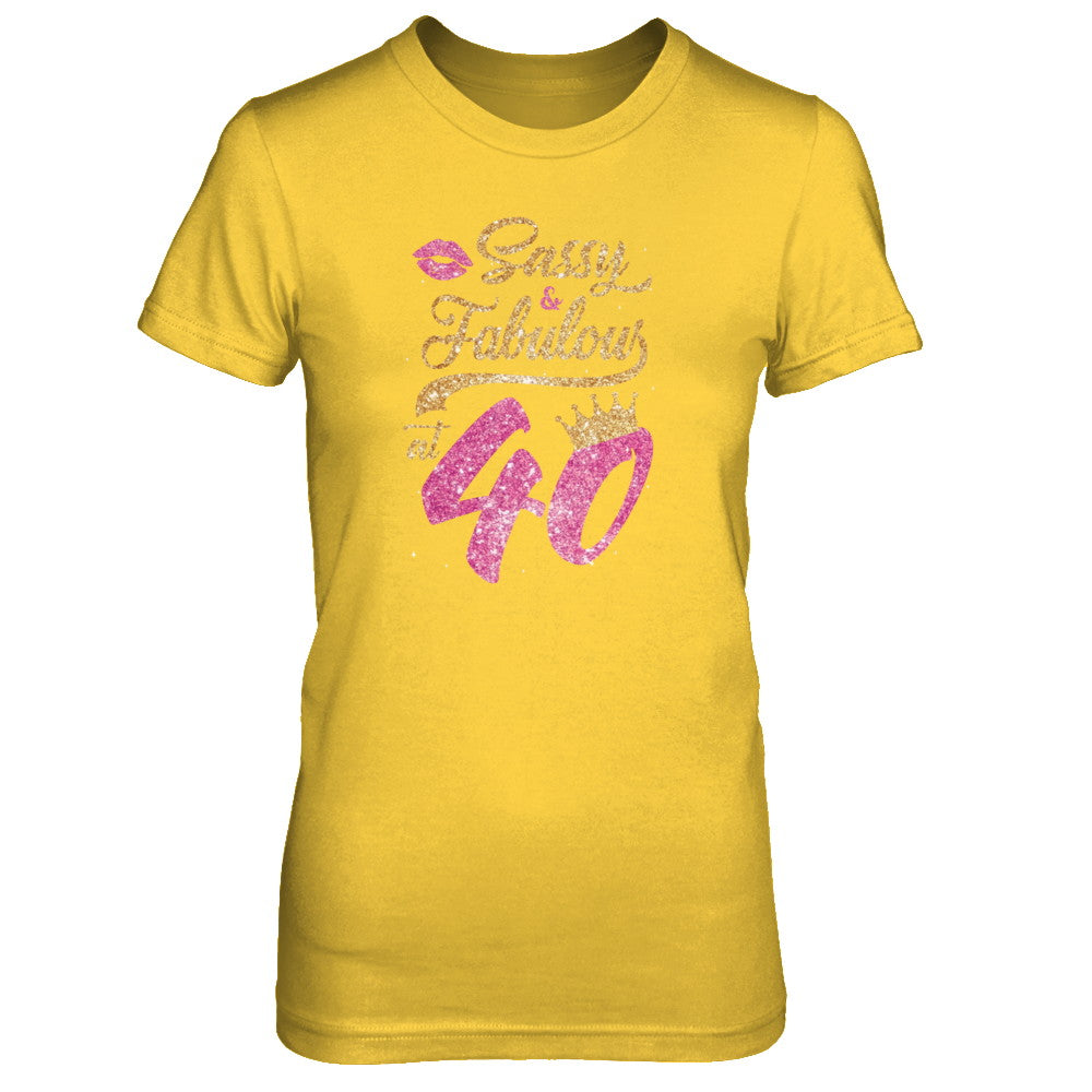 Sassy And Fabulous At 40th 1982 Birthday Gift T-Shirt & Tank Top | Teecentury.com