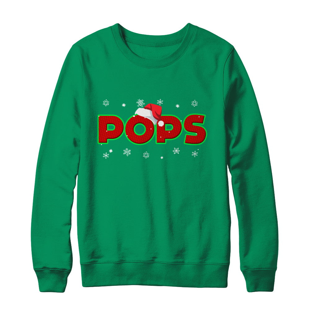 Pops Christmas Santa Ugly Sweater Gift T-Shirt & Sweatshirt | Teecentury.com