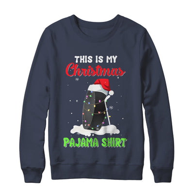 This Is My Christmas Pajama Xmas Hockey Santa T-Shirt & Sweatshirt | Teecentury.com