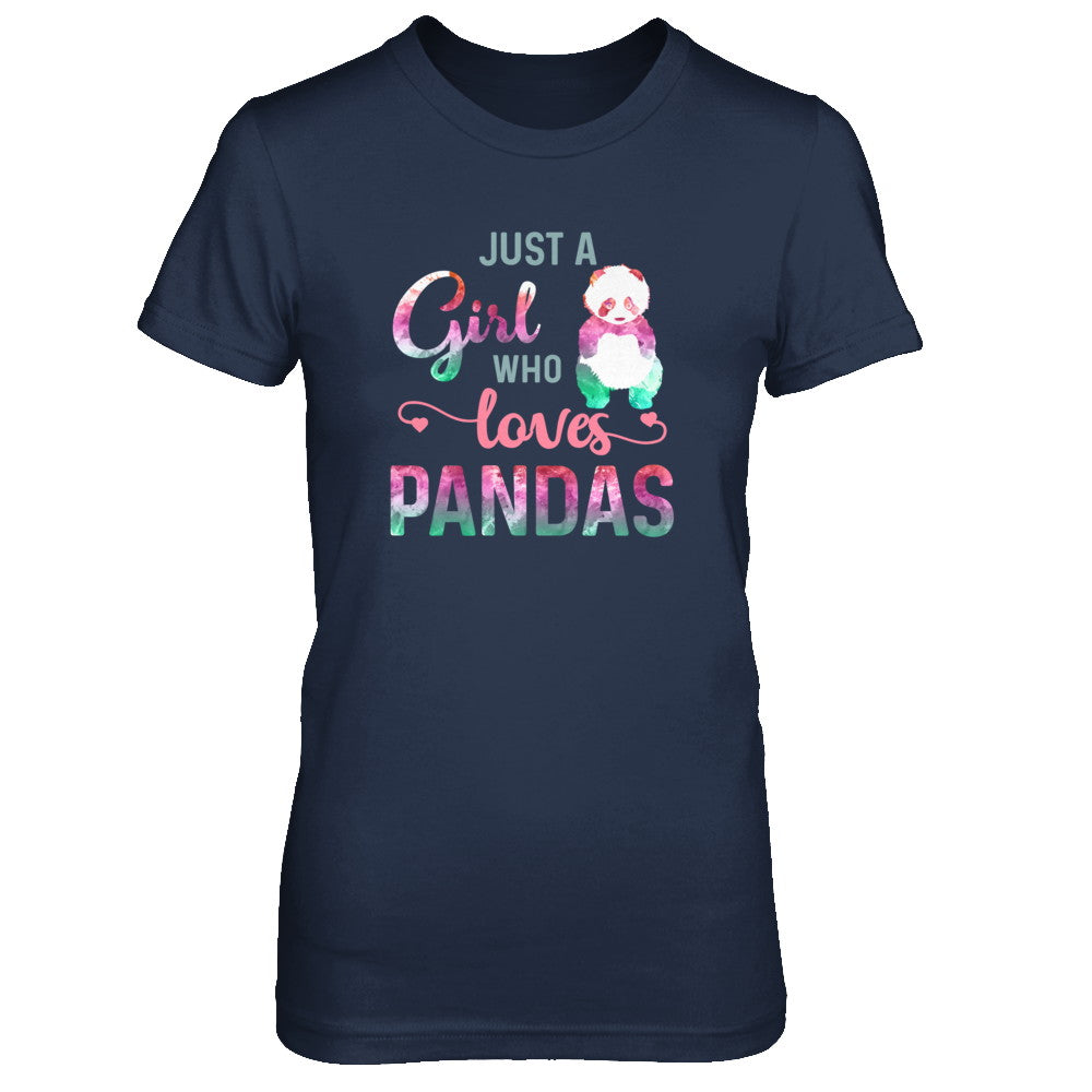 Just A Girl Who Loves Pandas Panda Lover T-Shirt & Tank Top | Teecentury.com