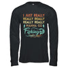 Vintage Funny Just Really Wanna Go Fishing T-Shirt & Hoodie | Teecentury.com