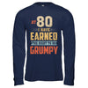 Vintage The Right To Be Grumpy 80th 1942 Birthday Gift T-Shirt & Hoodie | Teecentury.com