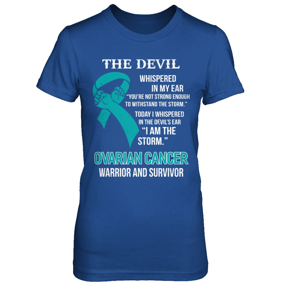 I Am The Storm Support Ovarian Cancer Warrior Survivor T-Shirt & Hoodie | Teecentury.com
