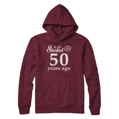 50Th Wedding Anniversary Married Couples 1972 Husband Wife T-Shirt & Hoodie | Teecentury.com