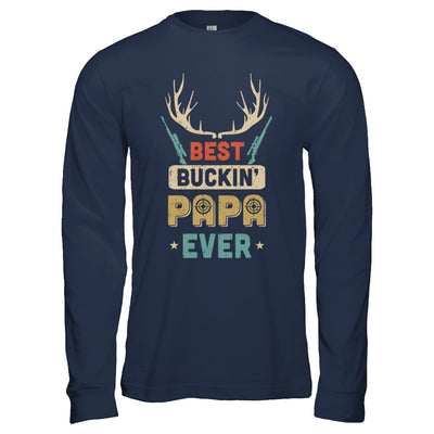 Vintage Best Buckin' Papa Ever Deer Hunting T-Shirt & Hoodie | Teecentury.com
