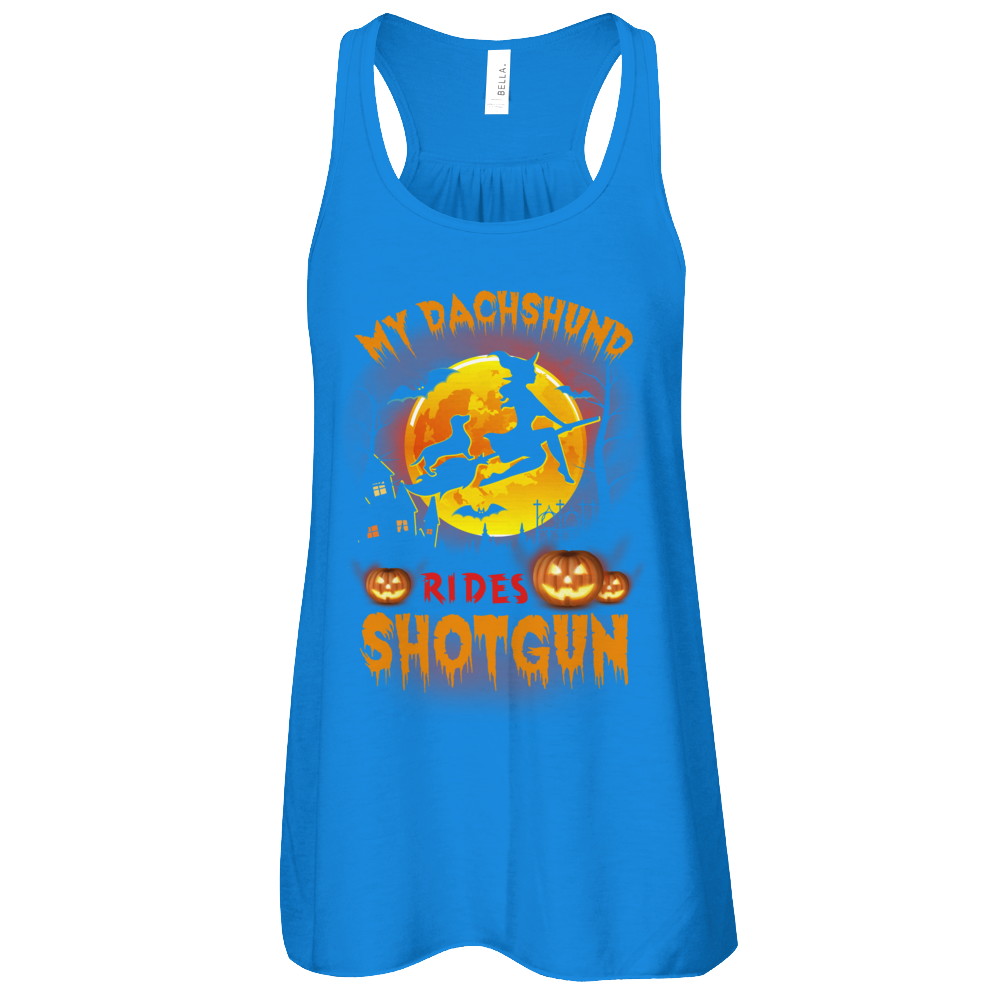 My Dachshund Rides Shotgun Halloween Dog T-Shirt & Tank Top | Teecentury.com